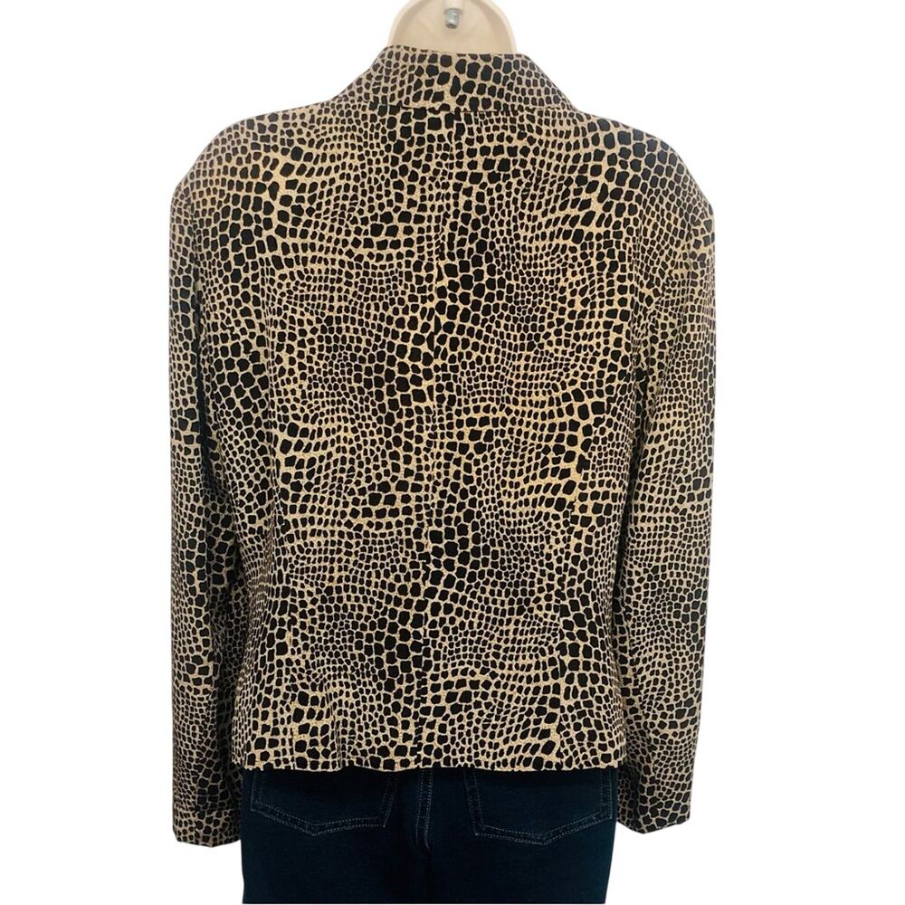 Allison Taylor Animal Print Silk Jacket - Picture 15 of 16